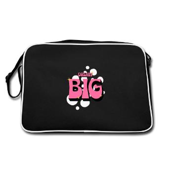 Rêve Grandes Affirmations Positives Femmes Roses - Sac Retro - noir/blanc - Dos