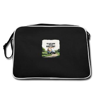 Golf - Juste ici pour la voiturette de golf - Sac Retro - noir/blanc - Dos