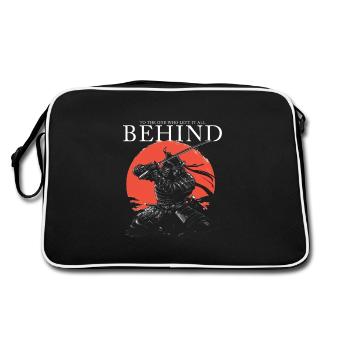 Samurai Ronin - À Celui qui a tout laissé derrière lui - Sac Retro - noir/blanc - Dos