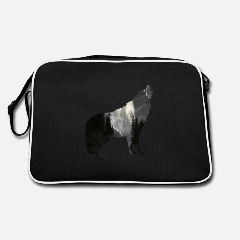 Wolf Moon Retro Tasche