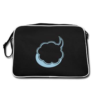 bulle vide ajouter texte personnaliser - Sac Retro - noir/blanc - Dos