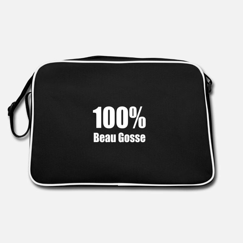 100% schönes Geschenk - Retro Tasche - Schwarz/Weiß