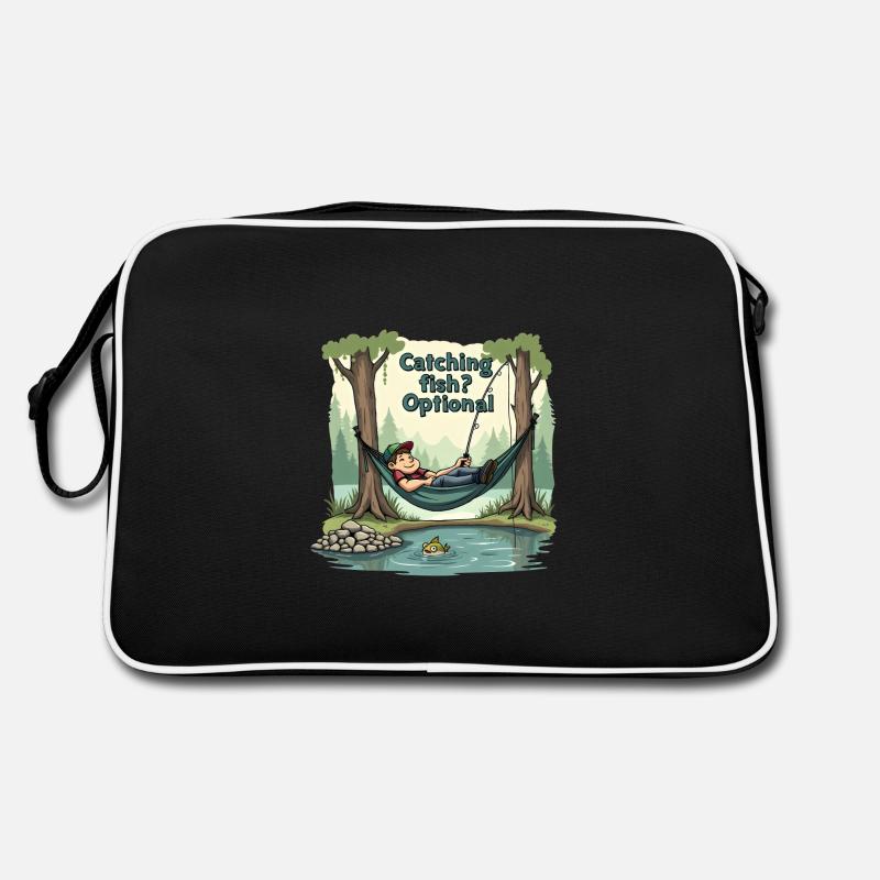 Attraper du poisson ? Optionnel! Chemise de pêche pêcheur Sac Retro