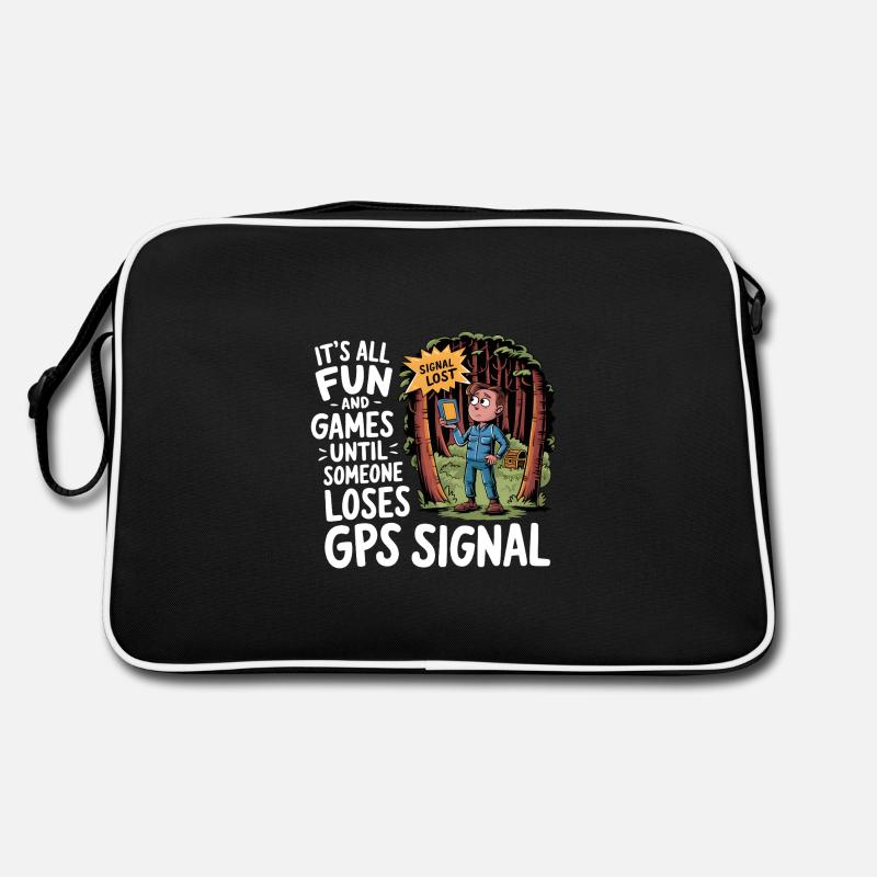 It's All Fun Until GPS Signal is Lost – Geocaching Retro Tasche