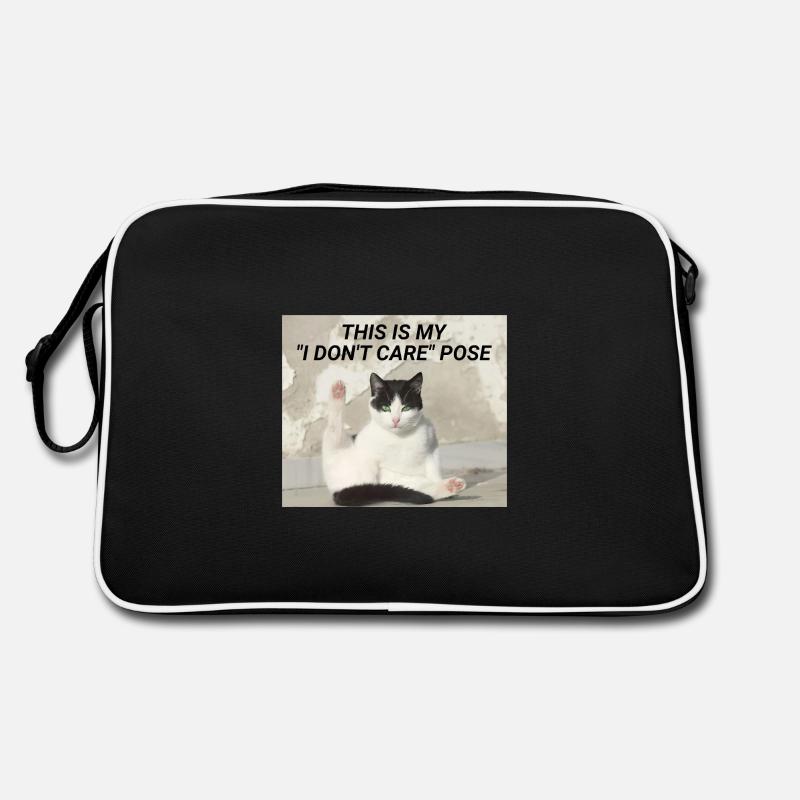 C’EST MA POSE « JE M’EN FICHE » - Meme Cat Sac Retro