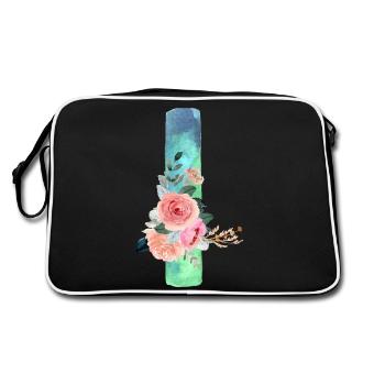 Lettre I watercolor - Sac Retro - noir/blanc - Dos