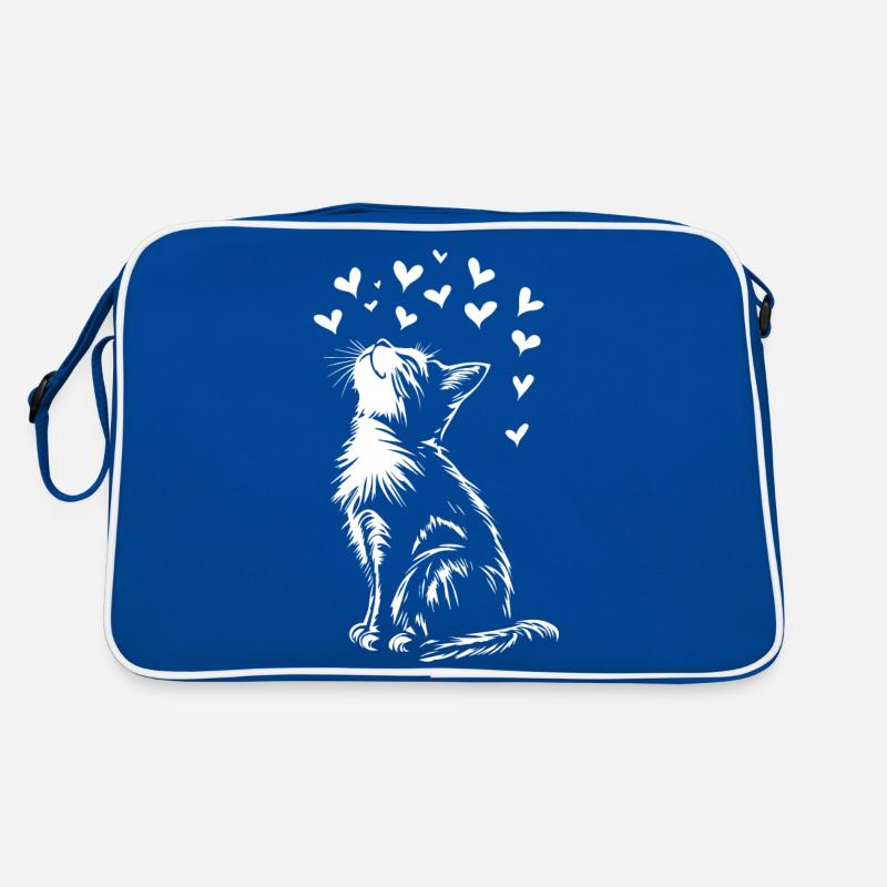 Chats mignons coeurs de chat Sac Retro