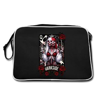 DARKSIDE QUEEN Playing card - Retro Bag - black/white - Back