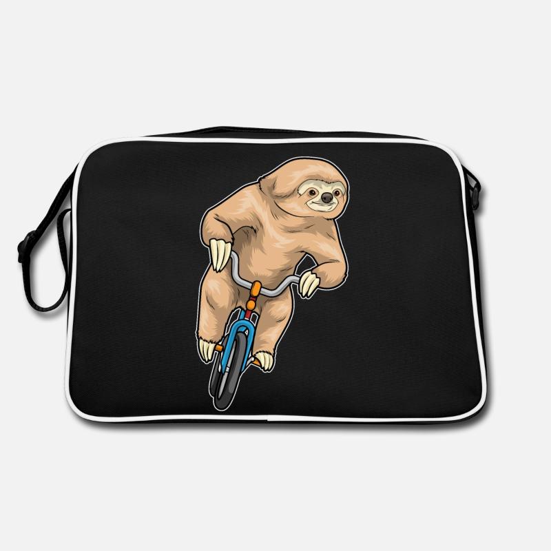 Faultier Fahrrad Retro Tasche