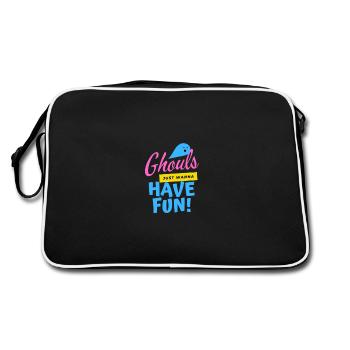 Les goules veulent juste s'amuser! - Sac Retro - noir/blanc - Dos