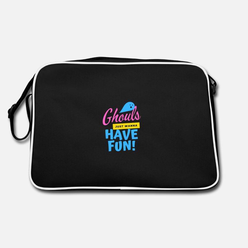 Les goules veulent juste s'amuser! - Sac Retro - noir/blanc