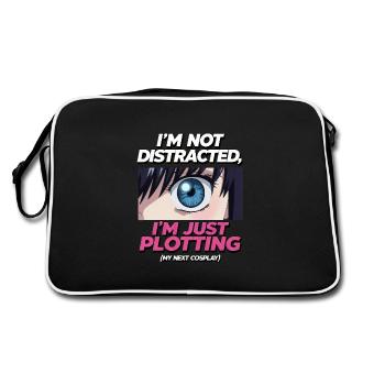Cosplay Otaku Anime and Manga Addict - Retro Bag - black/white - Back
