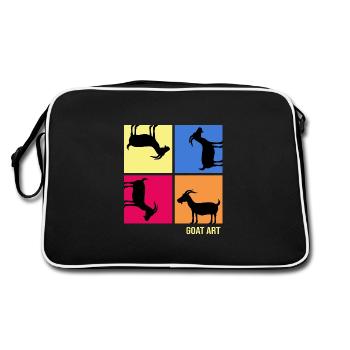 Chèvre « popart-chèvre » barbiche - Sac Retro - noir/blanc - Dos