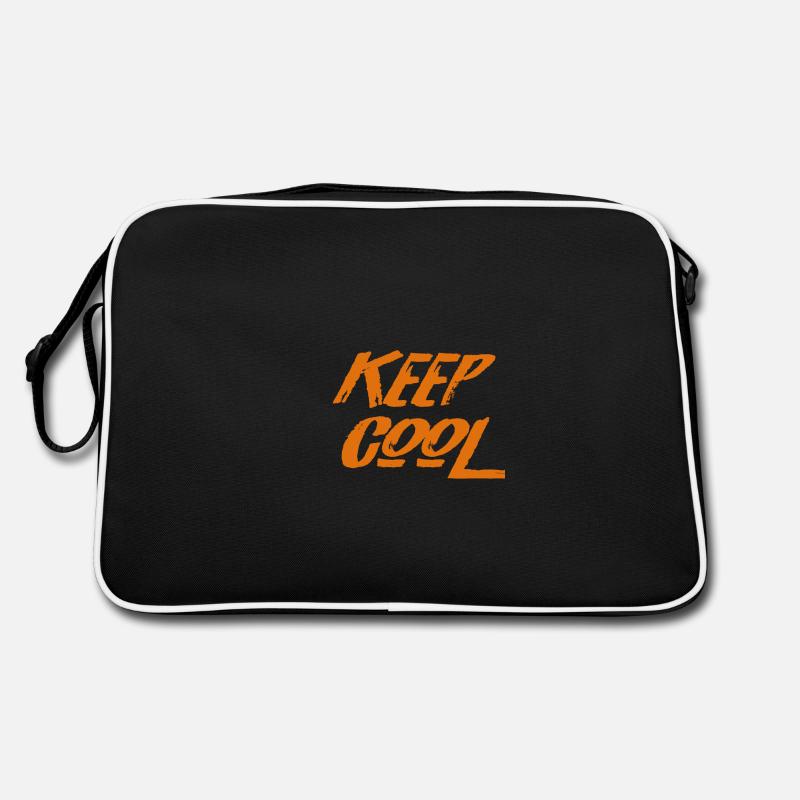 Keep Cool - Orange - Retro Bag - black/white