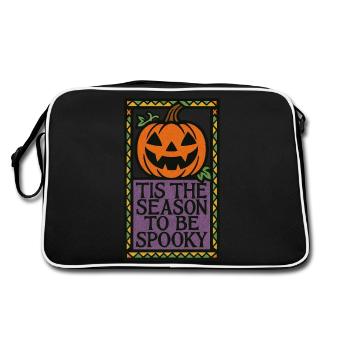 Folk Spooky Citrouille Signe - Sac Retro - noir/blanc - Dos