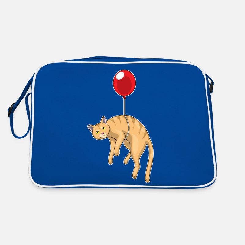 Katze Luftballon Retro Tasche