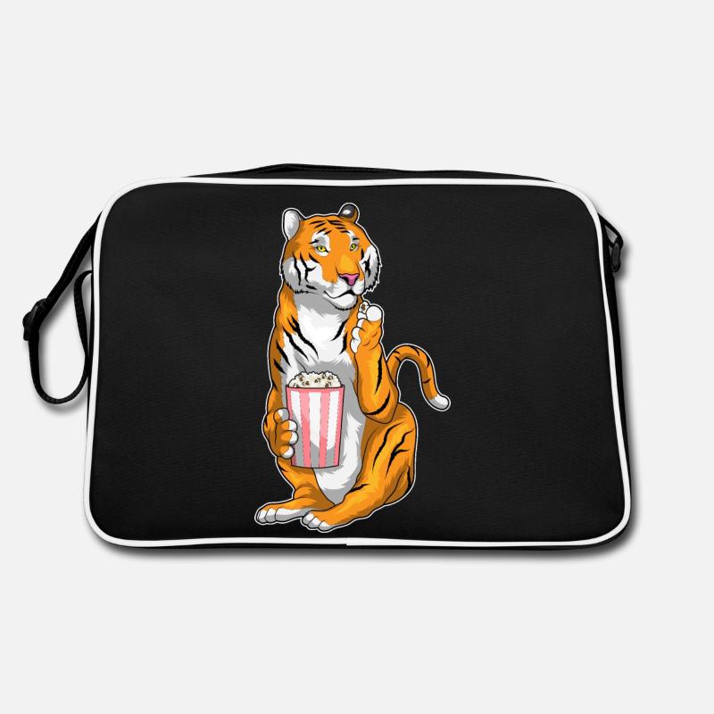 Tiger Popcorn Retro Tasche