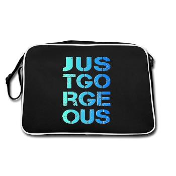 Just great perfect gorgeous lace - Retro Bag - black/white - Back