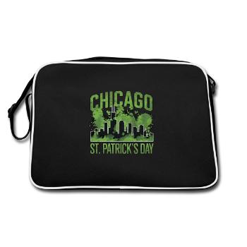 Chicago Saint-Patrick - Sac Retro - noir/blanc - Dos