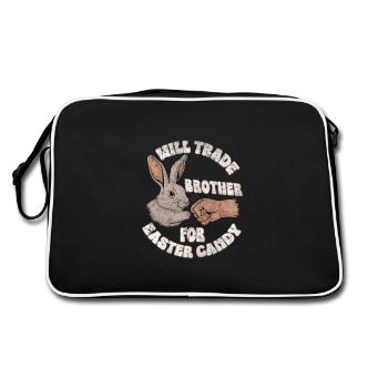 Échangera son frère contre des bonbons de Pâques - Sac Retro - noir/blanc - Dos