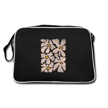 Boho Wildflowers - Retro Bag - black/white - Back