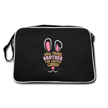 Will Trade Brother for Easter Candy - Retro Bag - black/white - Back