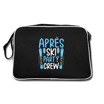 Équipe de fête après ski - Sac Retro - noir/blanc - Dos