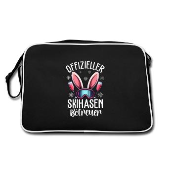 Superviseur officiel du lapin de ski - Sac Retro - noir/blanc - Dos
