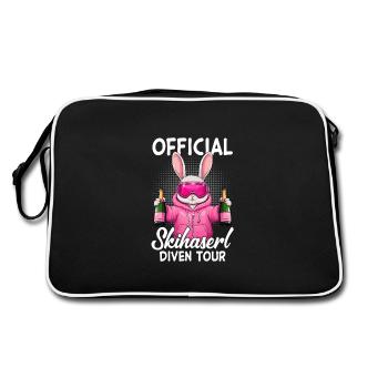 Official Skihaserl Diven Tour - Retro Bag - black/white - Back