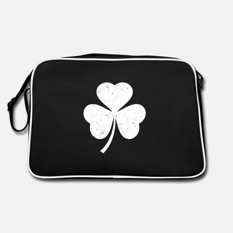 White Shamrock Retro Bag