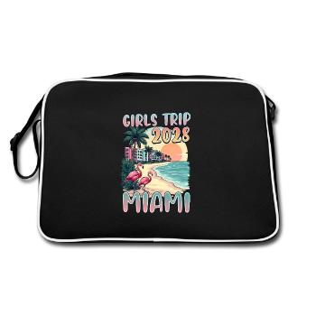Voyage entre filles Miami 2028 - Sac Retro - noir/blanc - Dos