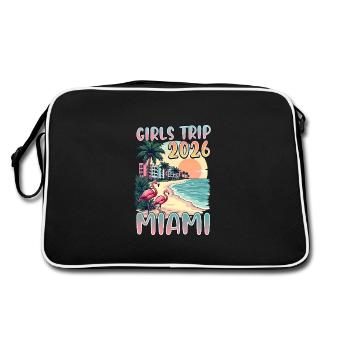Voyage entre filles Miami 2026 - Sac Retro - noir/blanc - Dos