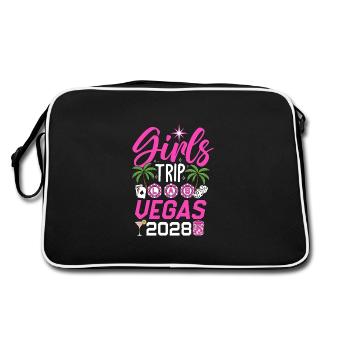 Girls Trip Las Vegas 2028 - Retro Bag - black/white - Back
