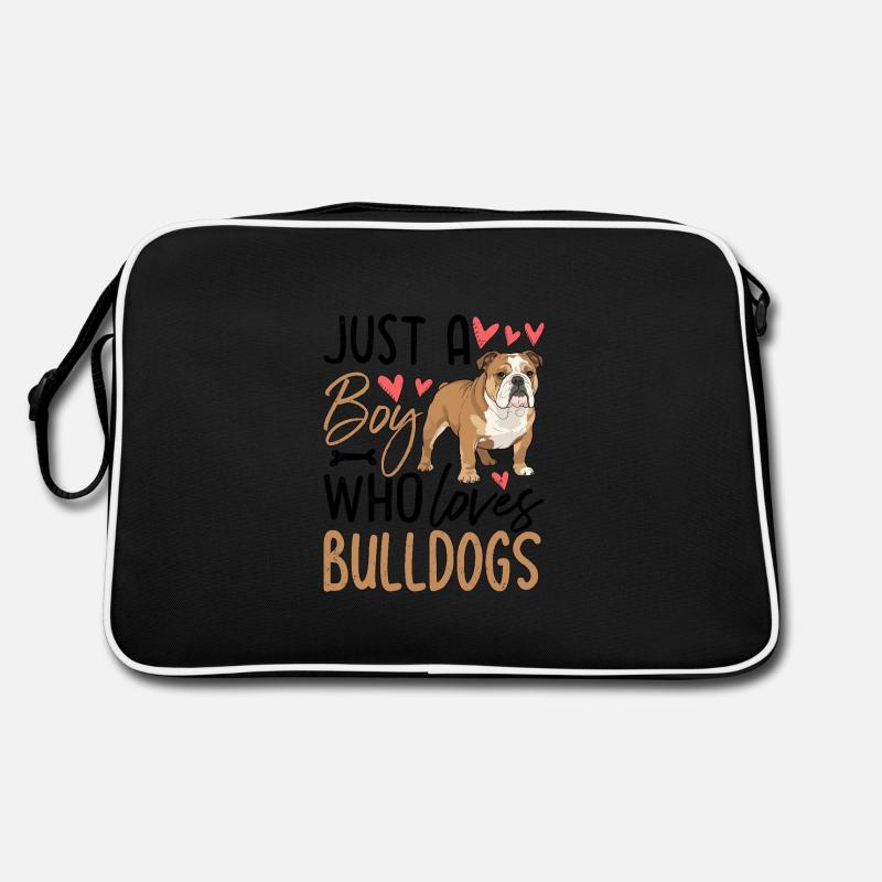 Juste un garçon qui aime les bouledogues Sac Retro