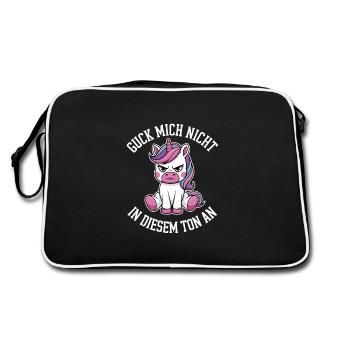 Ne me regarde pas sur ce ton - Sac Retro - noir/blanc - Dos
