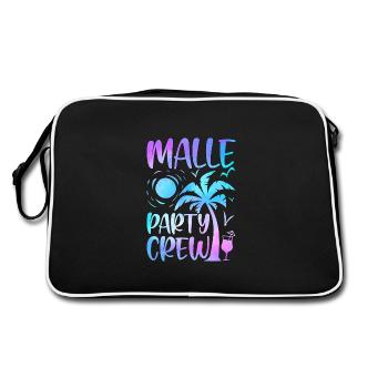 Malle Party Crew - Sac Retro - noir/blanc - Dos