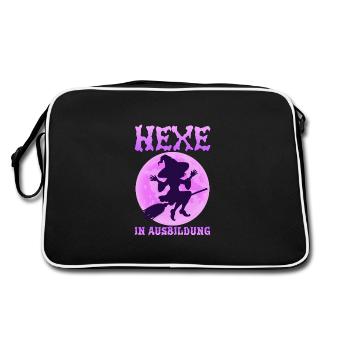 Sorcière en formation - Sac Retro - noir/blanc - Dos