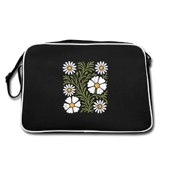 Marguerites bohèmes - Sac Retro - noir/blanc - Dos
