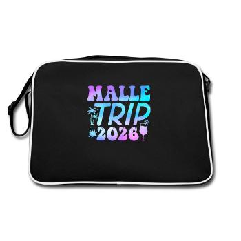 Malle Trip 2026 Palm Trees Cocktail Group Getaway - Retro Bag - black/white - Back