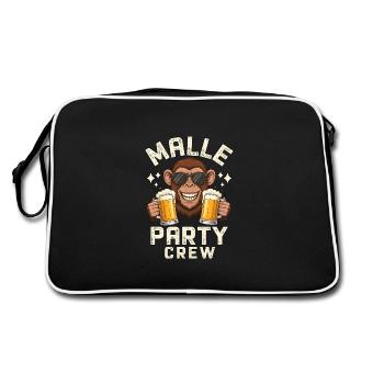 Malle Party Crew - Sac Retro - noir/blanc - Dos