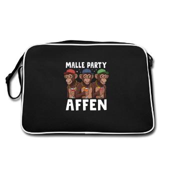Malle Fête Singe - Sac Retro - noir/blanc - Dos