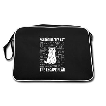 Schrödinger's Cat Escape Plan - Retro Bag - black/white - Back