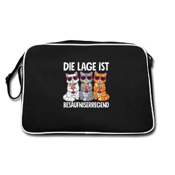 La situation est l’ivresse - Sac Retro - noir/blanc - Dos