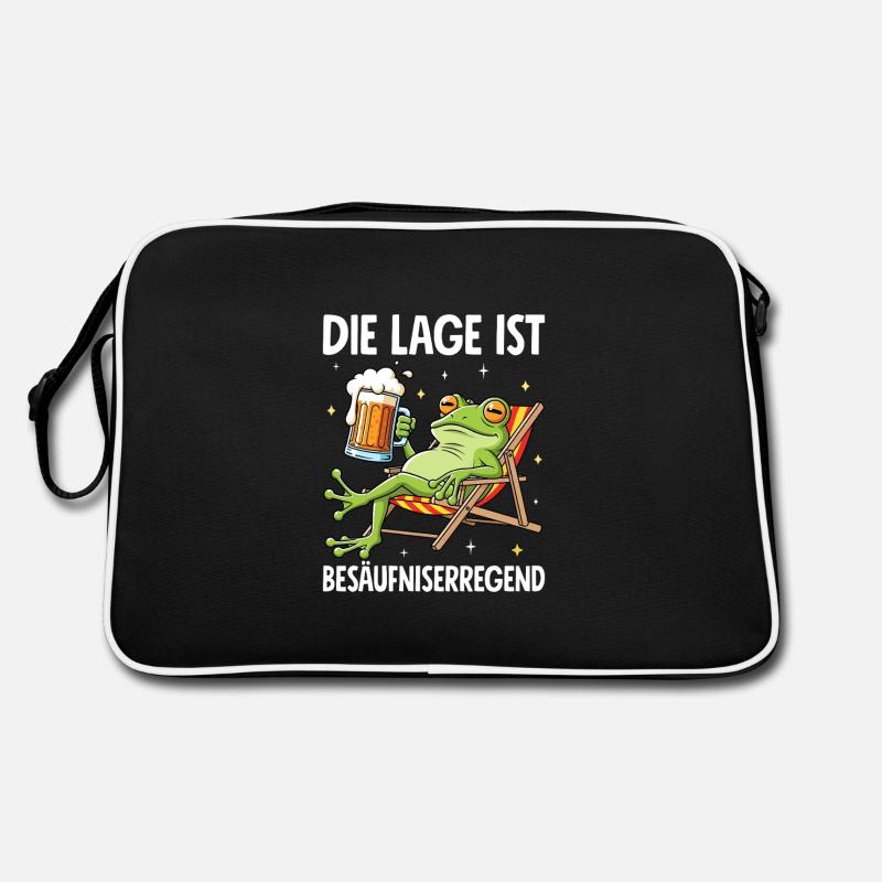 Die Lage Ist Besäufniserregend Retro Tasche