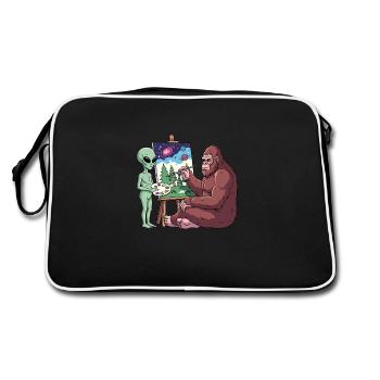 Alien et Bigfoot - Sac Retro - noir/blanc - Dos