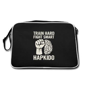 S’entraîner Dur Combattre Smart Hapkido - Sac Retro - noir/blanc - Dos