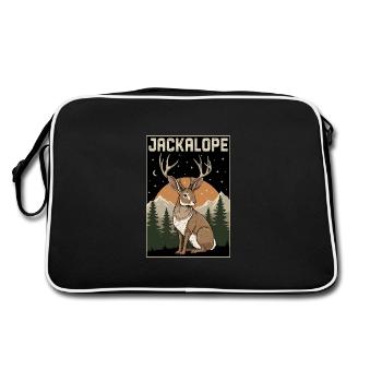 Jackalope - Retro Bag - black/white - Back