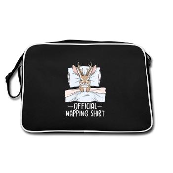 Official Napping shirt - Retro Bag - black/white - Back