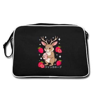 Jackalope Strawberry Milkshake - Retro Bag - black/white - Back