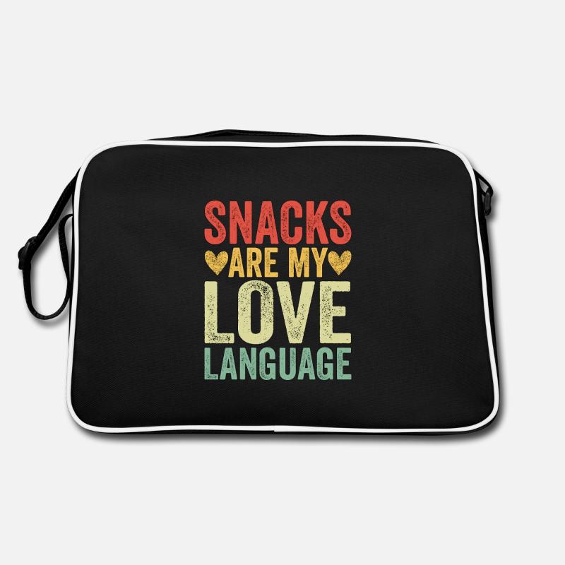 Les collations sont mon langage d’amour Sac Retro